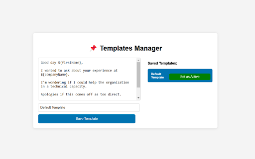LinkedIn Message Assistant screenshot 1
