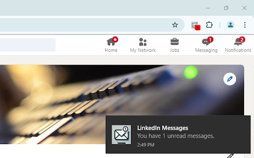 LinkedIn Message Notifier screenshot 1
