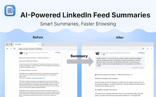 LinkedIn Post Summarizer screenshot 1