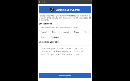 LinkedIn Supercharger screenshot 1