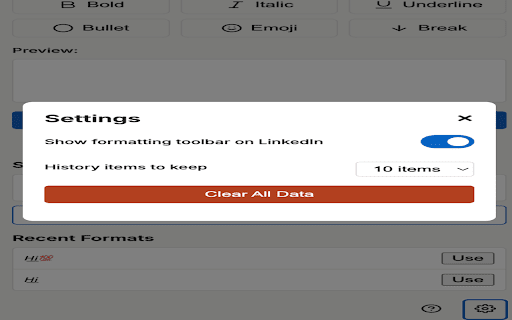 LinkedIn Text Formatter screenshot 1