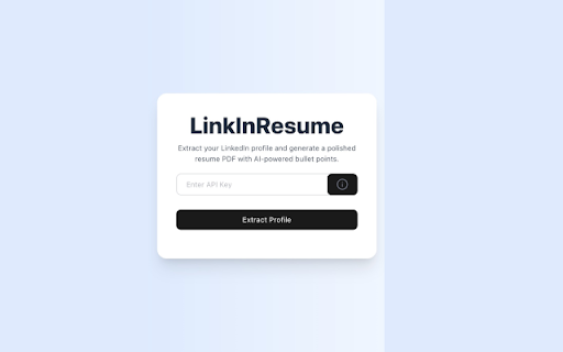 LinkInResume screenshot 1