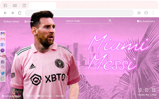 Lionel Messi Inter Miami Theme screenshot 1