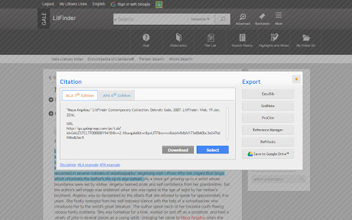 LitFinder screenshot 1
