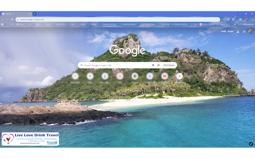 Live Love Drink Travel Fiji Theme screenshot 1