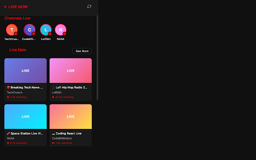 Live Now screenshot 1