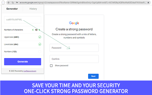 Live Password Generator screenshot 1