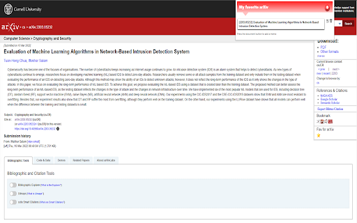 liXiv - Like function on arXiv screenshot 1