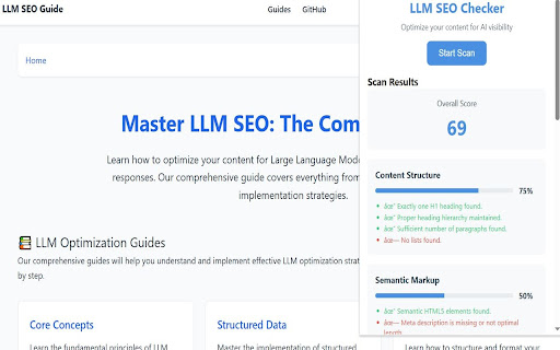 LLM SEO Checker screenshot 1