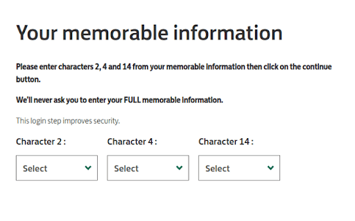 Lloyds Memorable Info Bypass screenshot 1