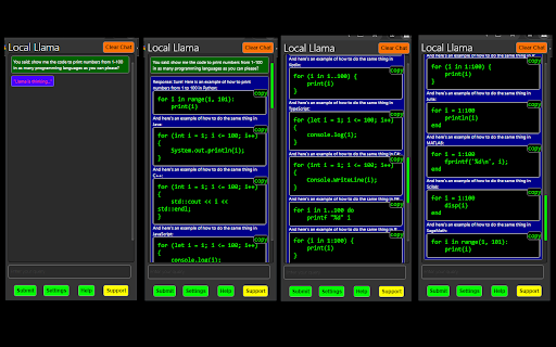 Local LLama LLM AI Chat Query Tool screenshot 1