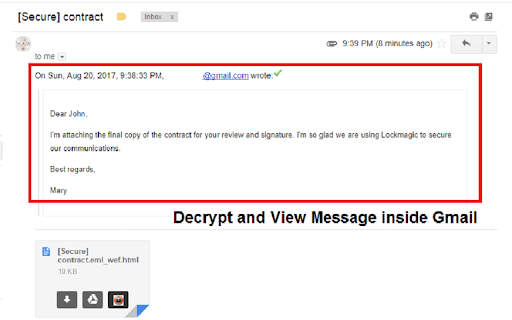 Lockmagic Gmail Encryption screenshot 1