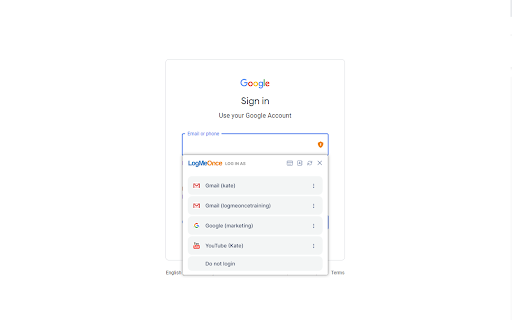 LogMeOnce screenshot 1