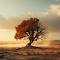 Lonely Tree in Desert logo
