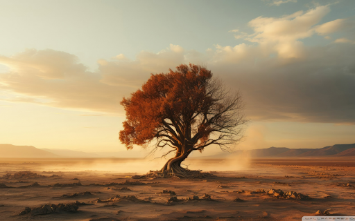 Lonely Tree in Desert screenshot 1