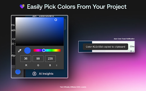 Lovable.dev Add-ons screenshot 1