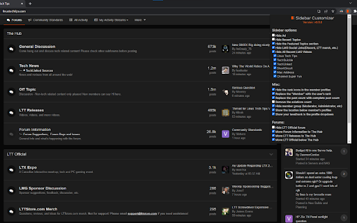 LTT Sidebar Customizer screenshot 1