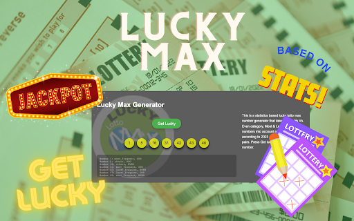Lucky LottoMax Generator screenshot 1