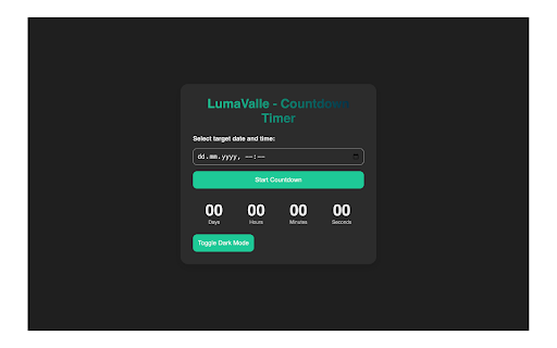 Lumavalle Countdown Timer screenshot 1