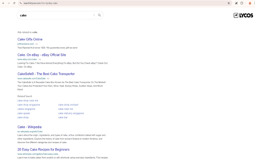 Lycos Extension screenshot 1