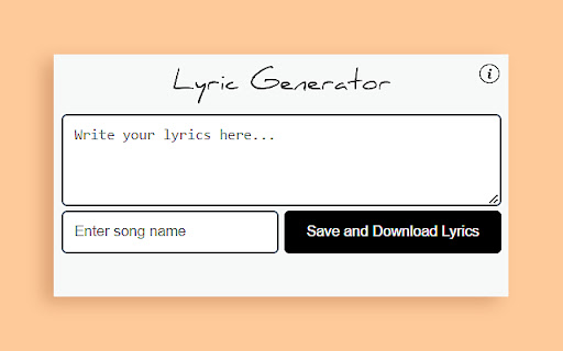 Lyric Generator - Lyric Builder screenshot 1