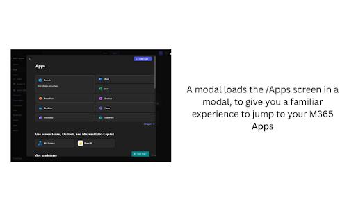 M365 Waffle Menu screenshot 1