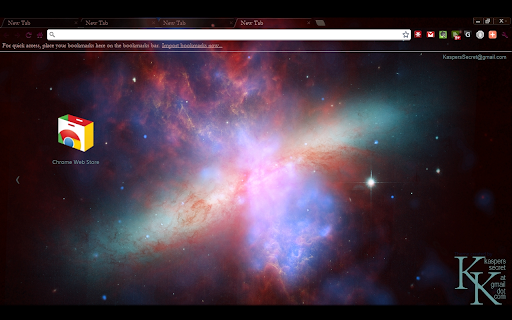 M82 Starburst Galaxy Theme screenshot 1