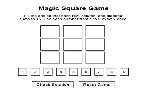 Magic Square Puzzle screenshot 1