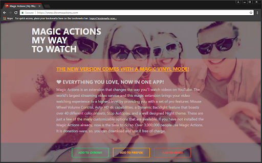 Magic Theme for YouTube™ - Black screenshot 1