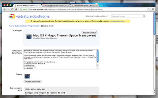 Magic Theme - Space Transparent screenshot 1