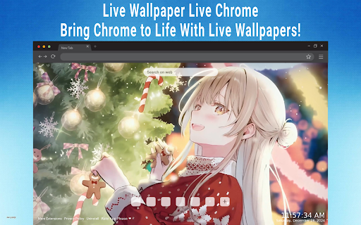 Mahiru Shiina Christmas Eve Live Wallpaper screenshot 1