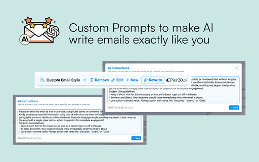 MailGPT - ChatGPT and Claude for Gmail screenshot 1