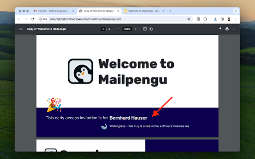 Mailpengu screenshot 1
