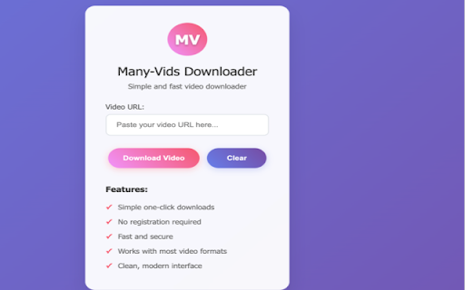 Many-Vids Downloader screenshot 1