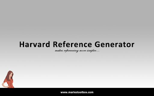 Marie's Harvard Reference Generator screenshot 1