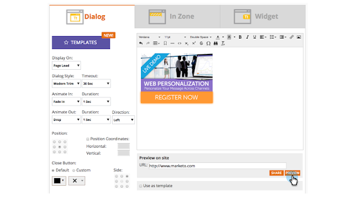 Marketo Web Personalization screenshot 1