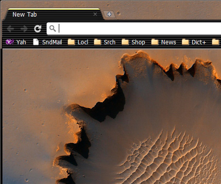 MarsVictoria-1920 OpticWhiteMarsCrater1 Theme screenshot 1