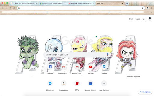 Marvel & Wood Theme screenshot 1