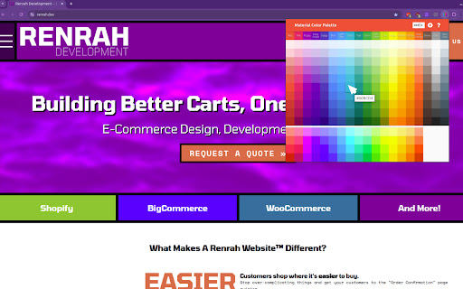 Material Design Color Palette - Click to Copy screenshot 1