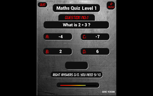 Math / Maths Quiz v2 screenshot 1