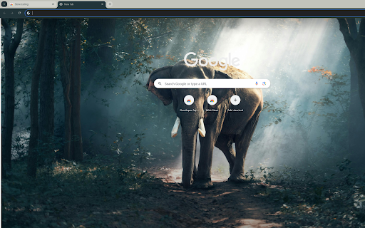Matone the elephant patiently waiting at the forest's edge screenshot 1