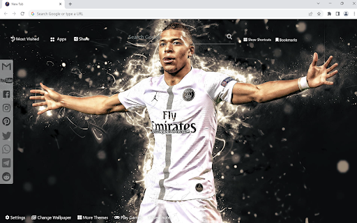 Mbappe Wallpaper New Tab screenshot 1