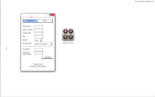 mBMR Calculator screenshot 1