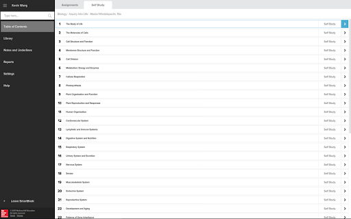 McGraw-Hill Connect Kiosk screenshot 1