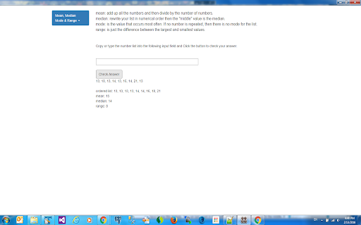 Mean, Median, Mode & Range screenshot 1