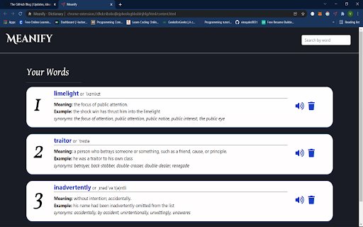 Meanify - Dictionary screenshot 1