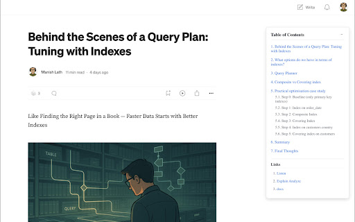 Medium Table of Contents screenshot 1