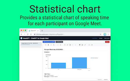MeetGPT - ChatGPT for Google Meet screenshot 1