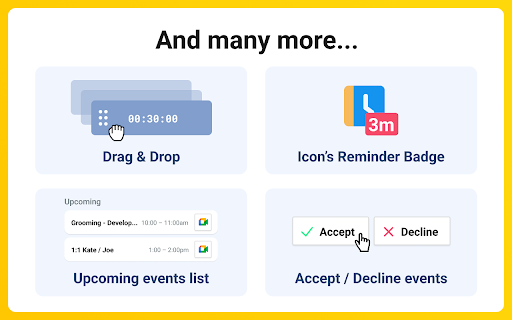 Meeting Timer - for Google Meet screenshot 1