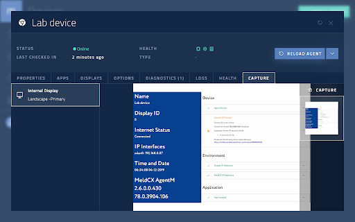 meldCX OS Version Control v67 screenshot 1